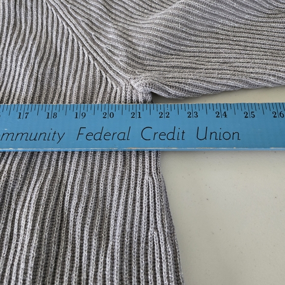 Cato Open Cardigan Size 14/16W Sparkling Gray Swing Career Feminine Academia - Picture 11 of 15